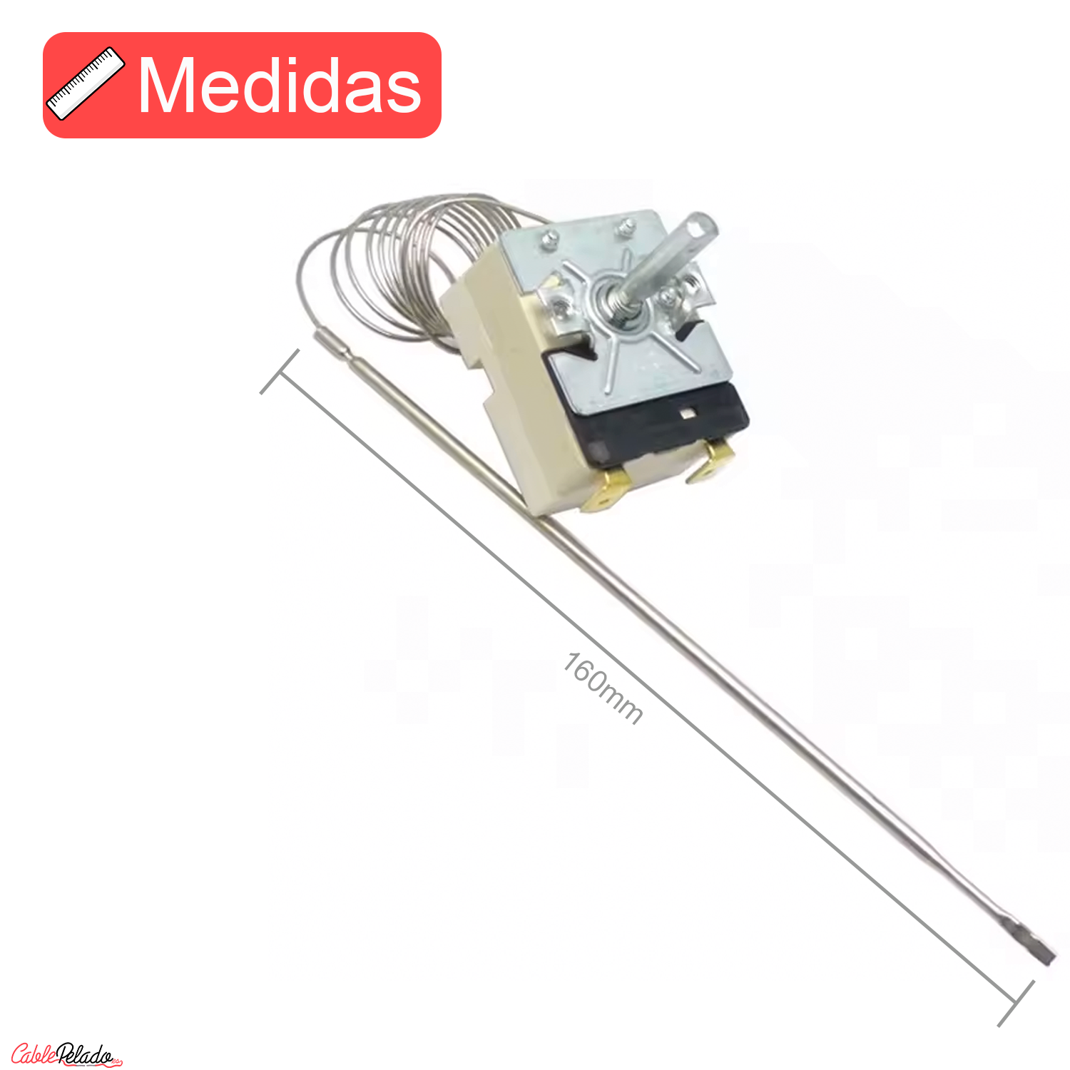 Termostato Regulable Horno Universal 250V 16A