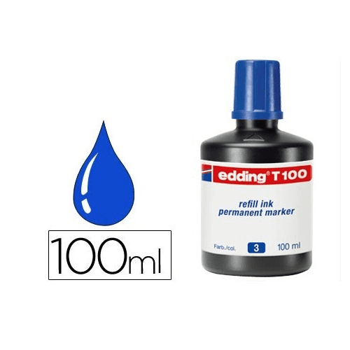 Tinta para recargar marcador edding 100 ml 100 ml Azul