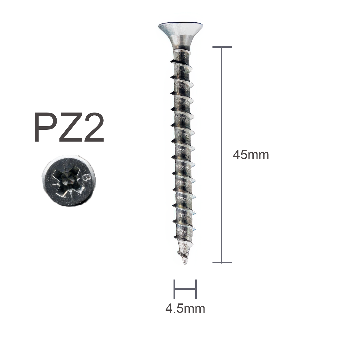 Tornillo/Tirafondo ECLAS 4,5X45