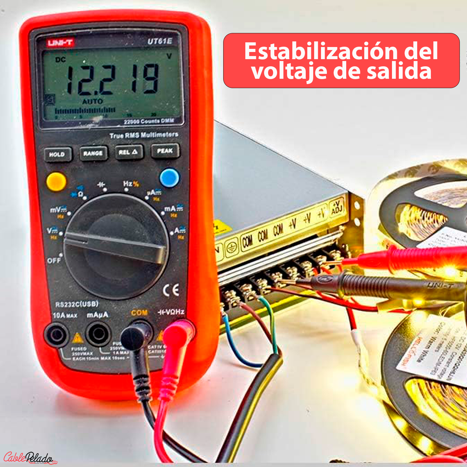 Transformador LED 12VDC 20A  Plateado  250W