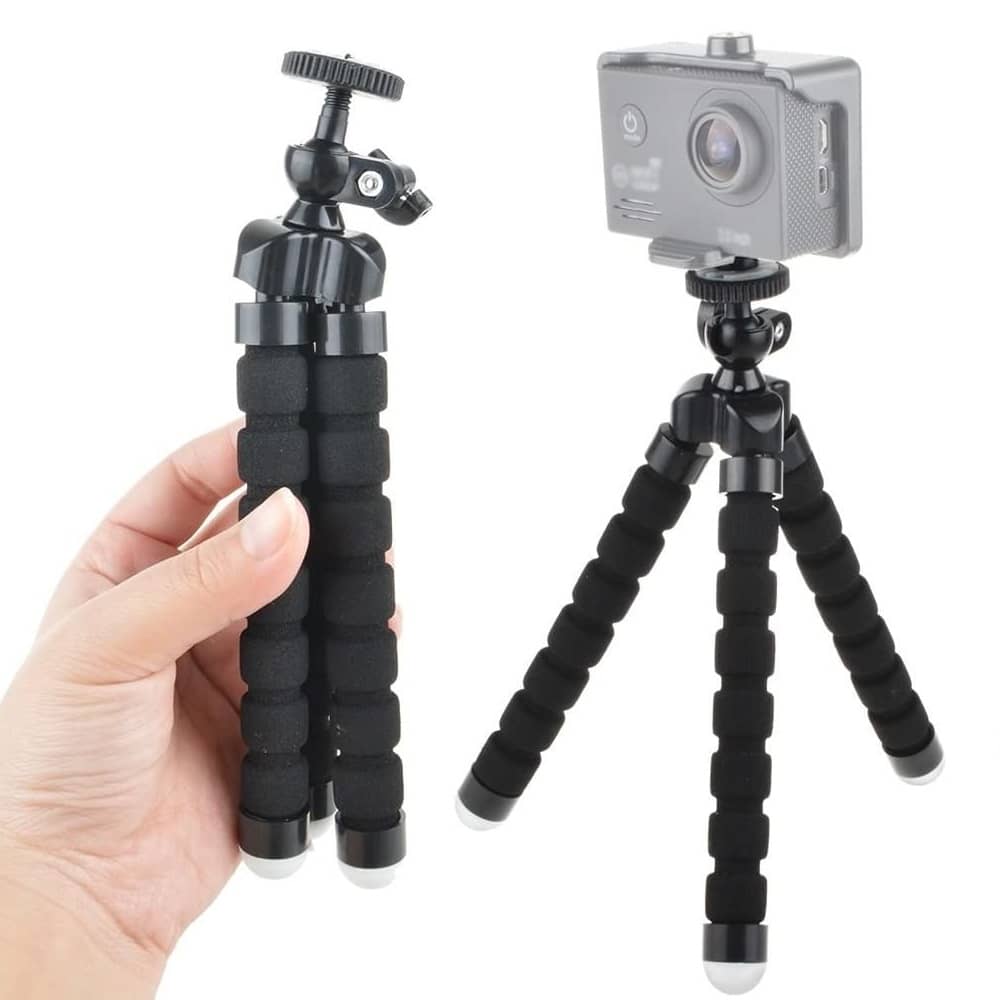 Tripode mini flexible 360 grados para camaras  Negro