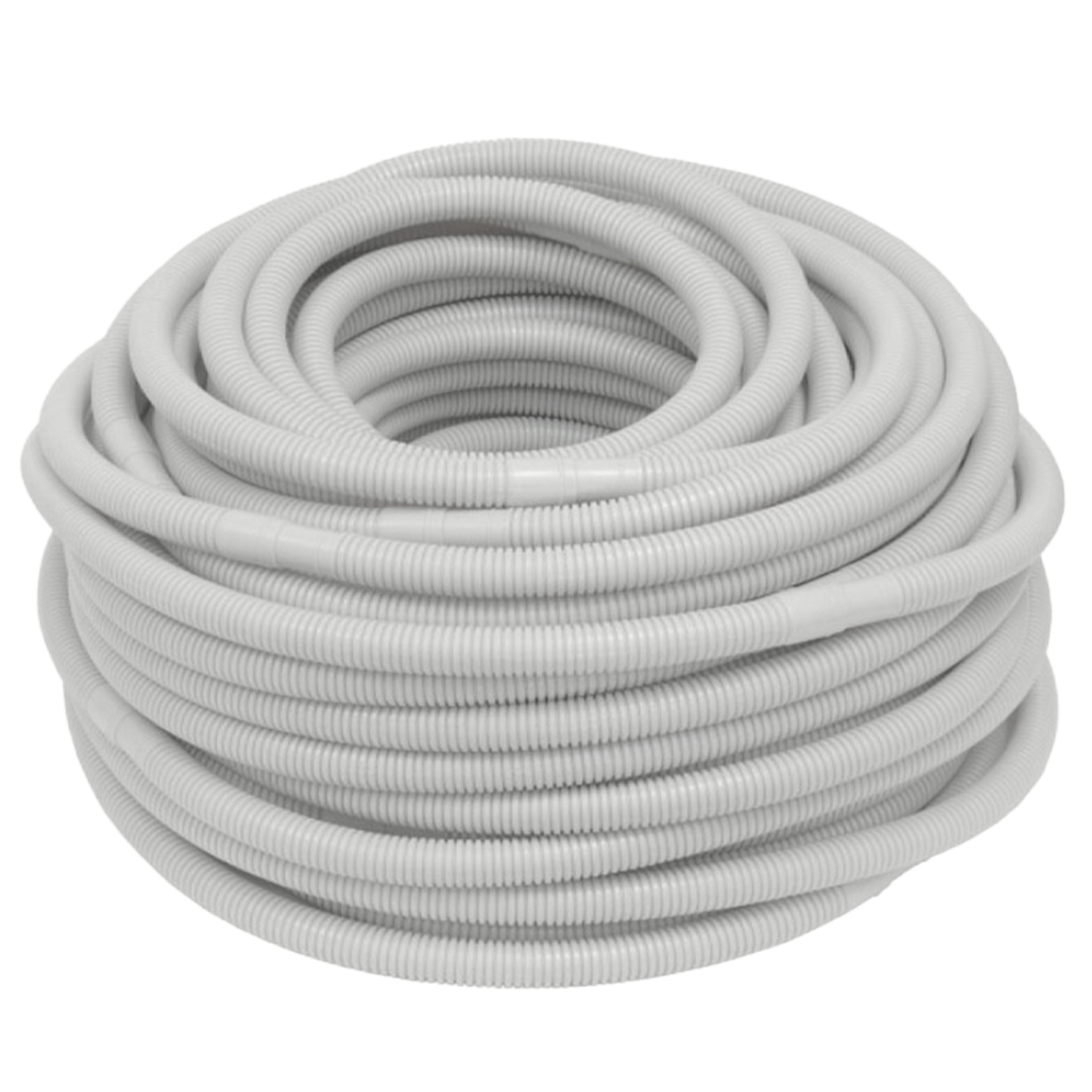 Tubo Corrugado Doble Capa 50 Metros  Blanco