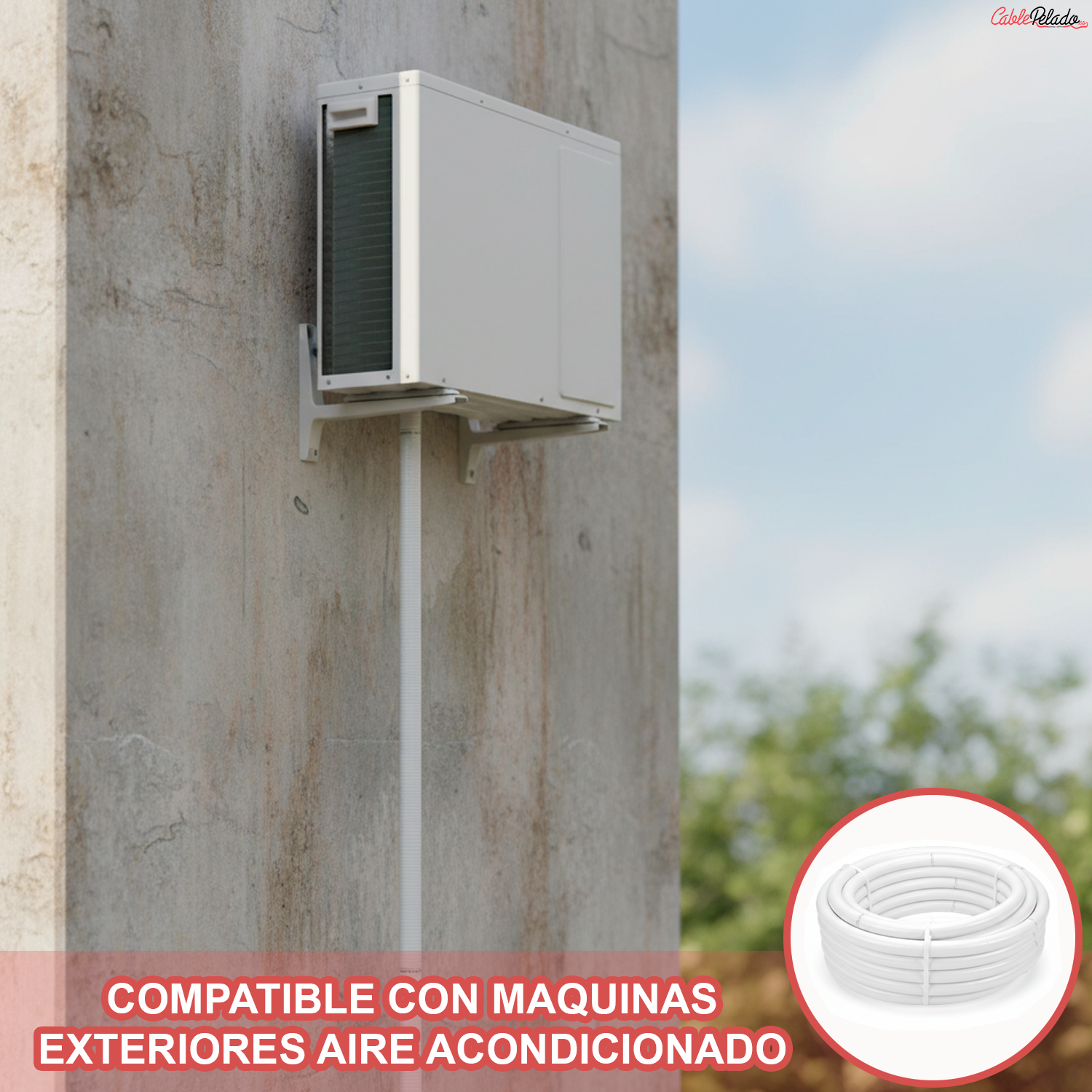 Tubo Flexible hidrotubo 16x20 25M  Blanco