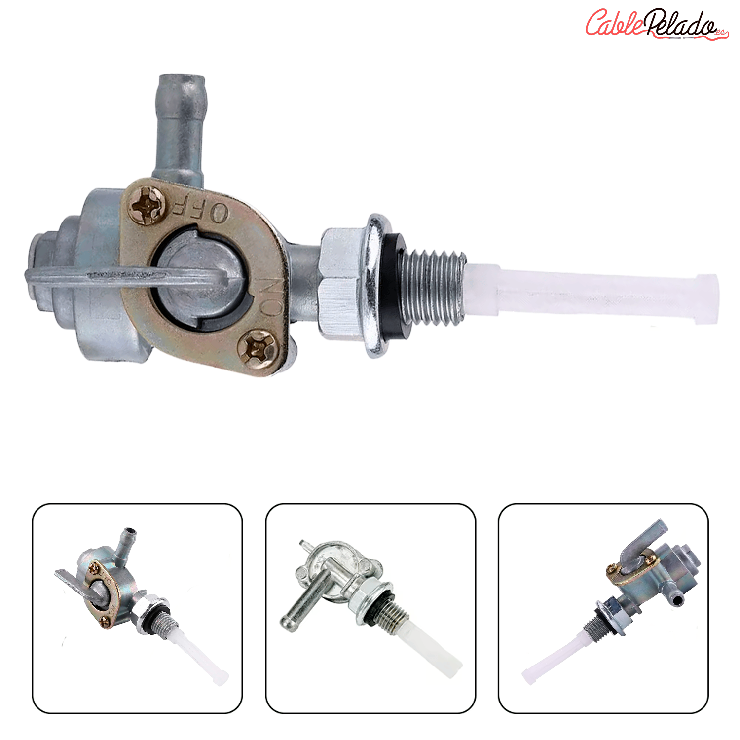 Valvula De Gasolina Universal M10 X 1.25 Para Motocicleta