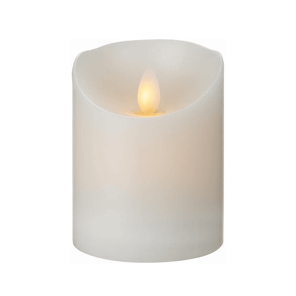 Vela LED de cera real 7.5 x 10 cm    1.5W