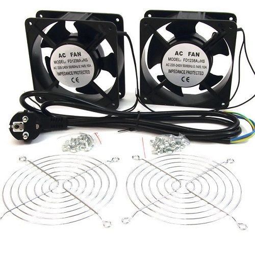 Ventiladores para armario rack de 19 Negro