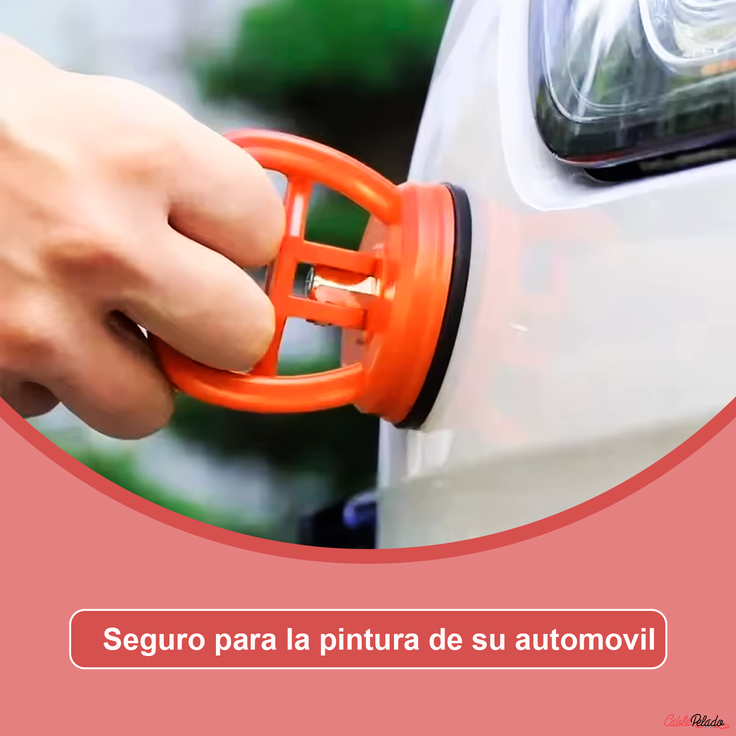 Ventosa Para Sacar Bollos  Naranja