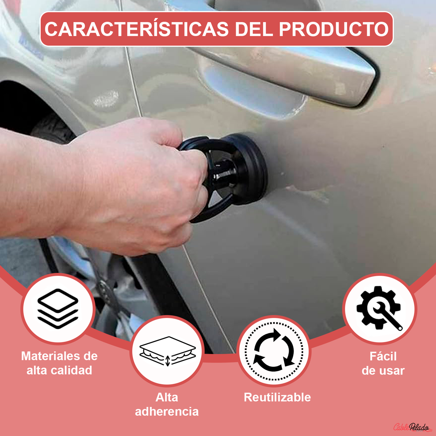 Ventosa Para Sacar Bollos  Negro