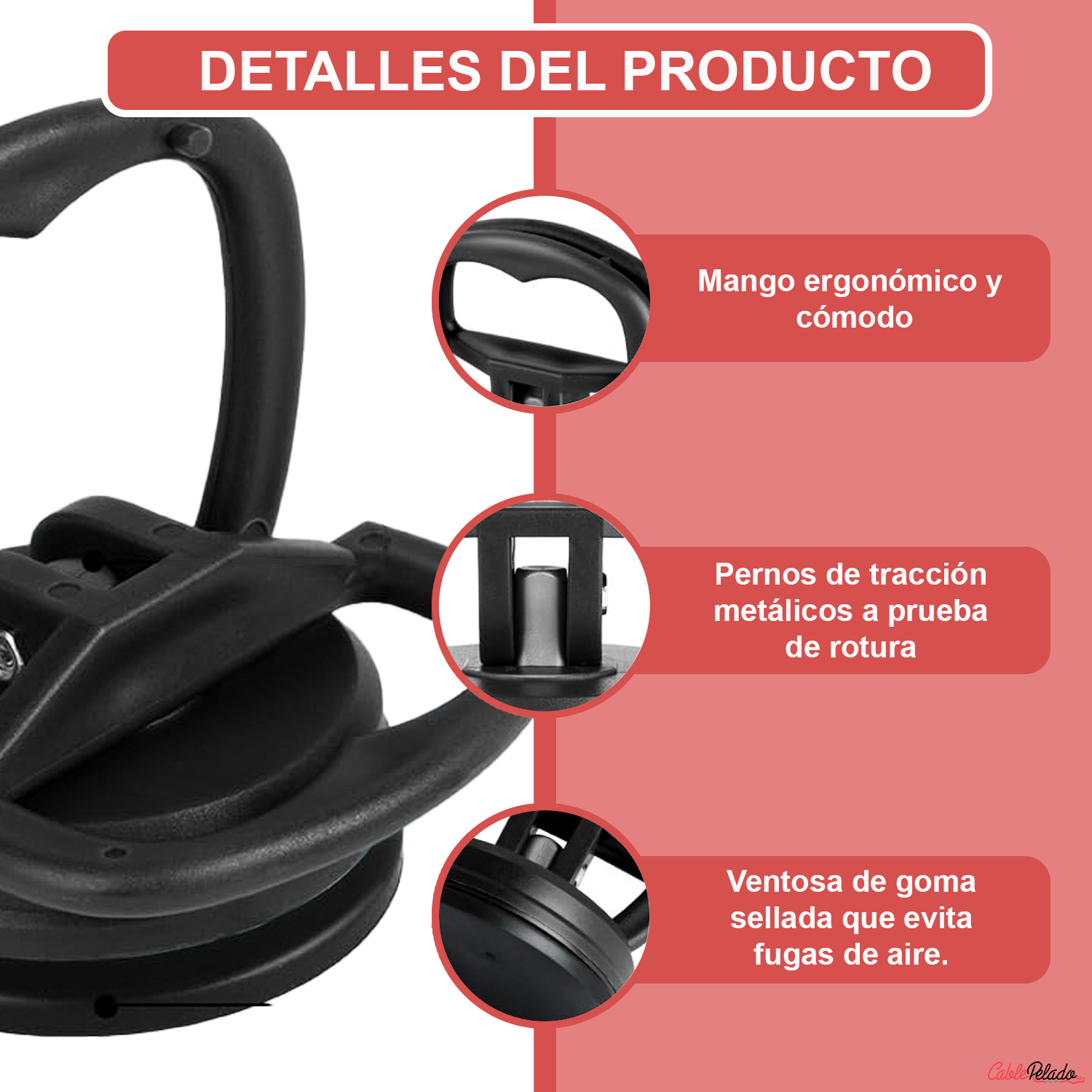 Ventosa Para Sacar Bollos  Negro