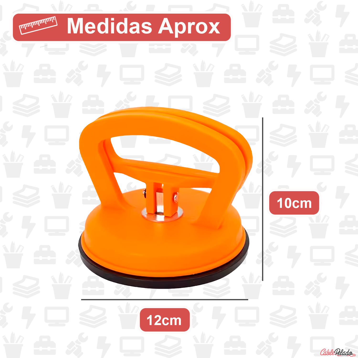 Ventosa Para Sacar Bollos v2  Naranja
