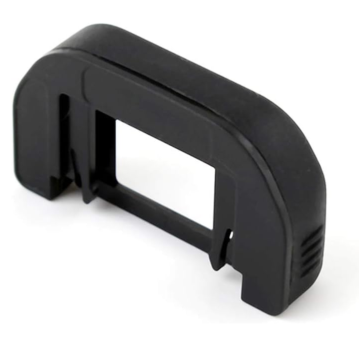 Visor de caucho compatible con Canon EF EOS  Negro