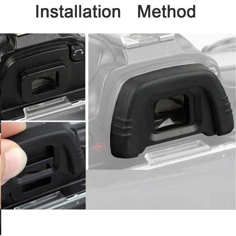 Visor de caucho DK-21 para camara Nikon  Negro