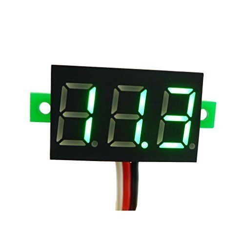 Visor LCD 3 digitos con voltimetro 0-100V  Verde