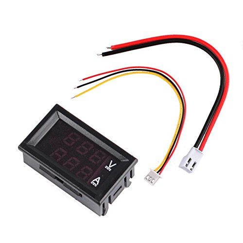 Visor LCD de 3 digitos dual con voltimetro y amperimetro