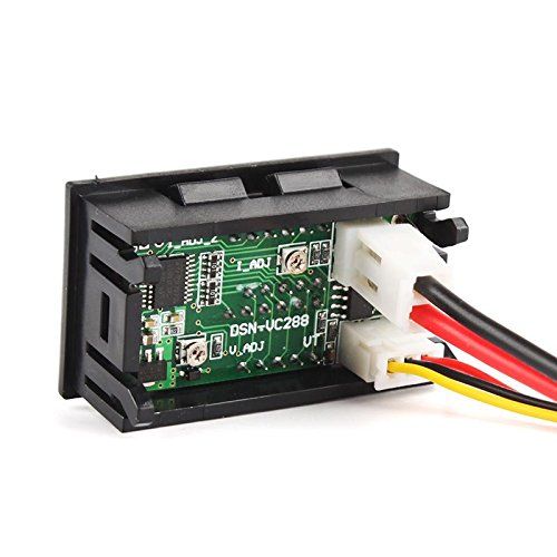 Visor LCD de 3 digitos dual con voltimetro y amperimetro